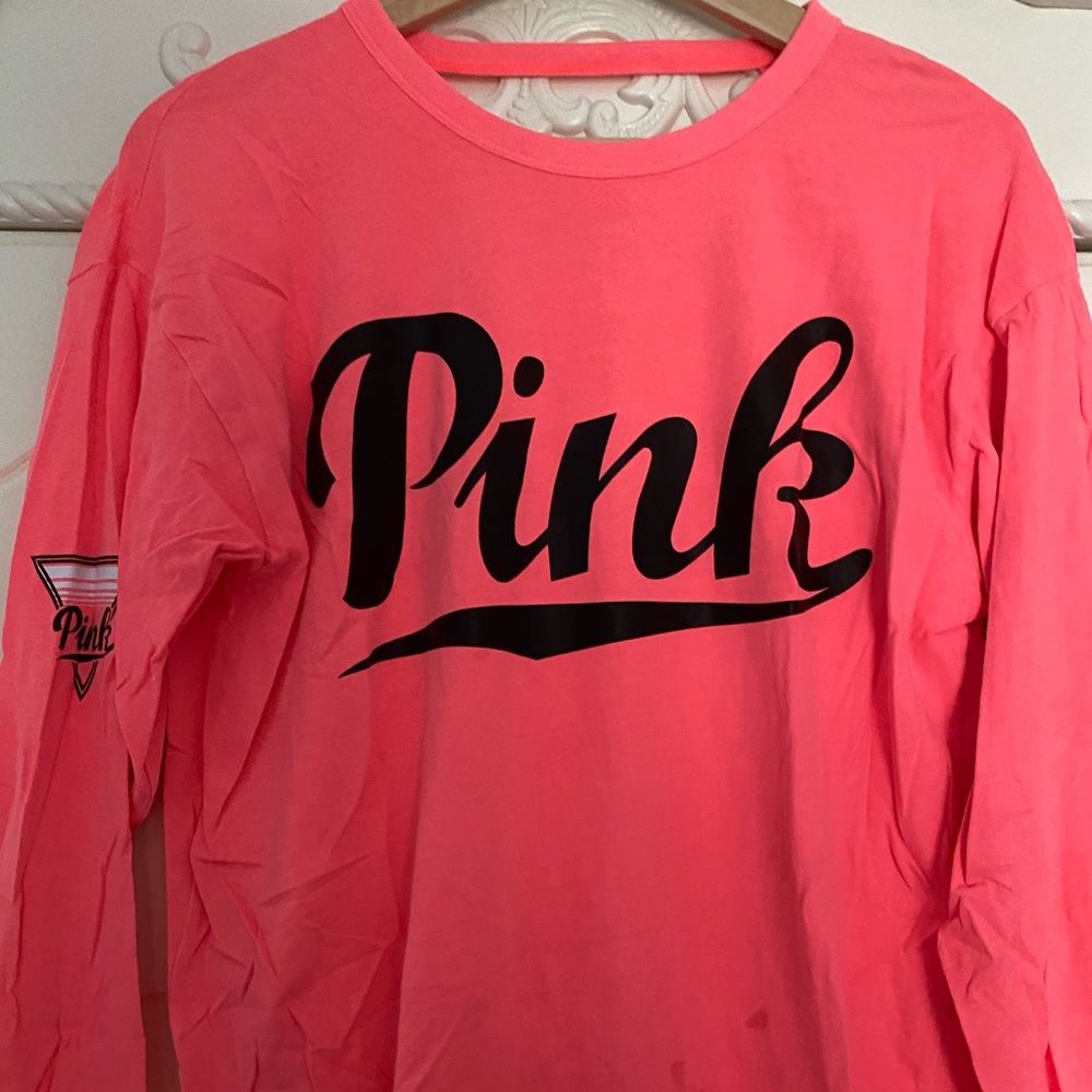 victoria secret pink coral open back top